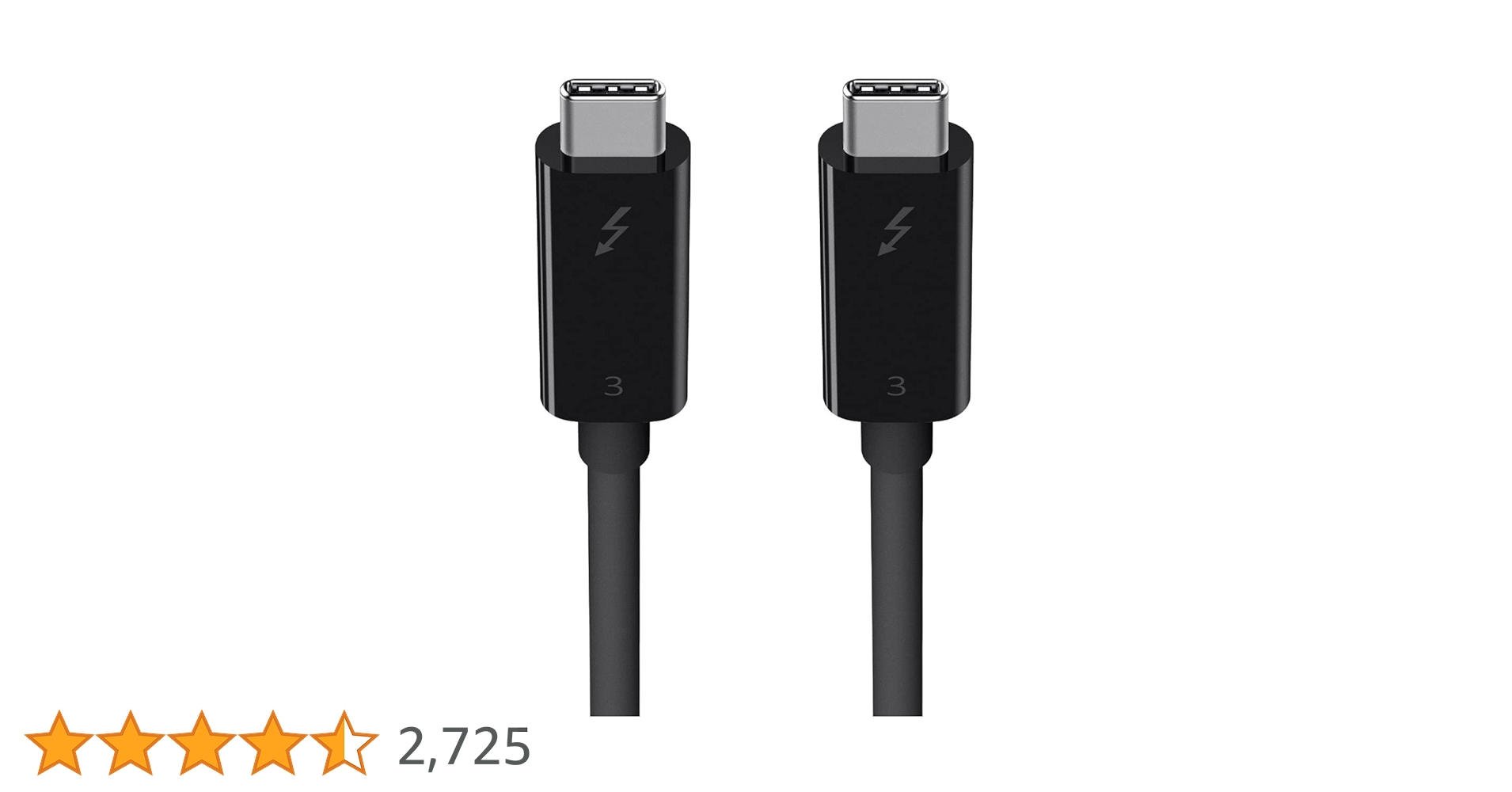 Amazon.co.jp: Belkin Thunderbolt 3ケーブル 高速 40Gbps 100W